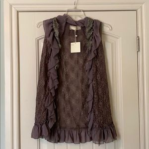 A’reve Lace Chiffon Cardigan Kimono
